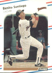 1988 Fleer Baseball Cards      596     Benito Santiago